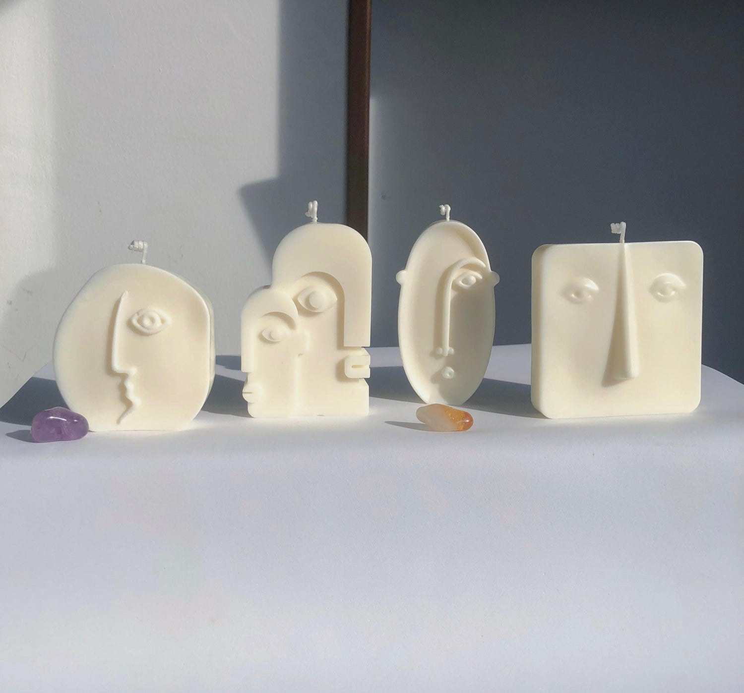 Pack 4 velas Abstractas