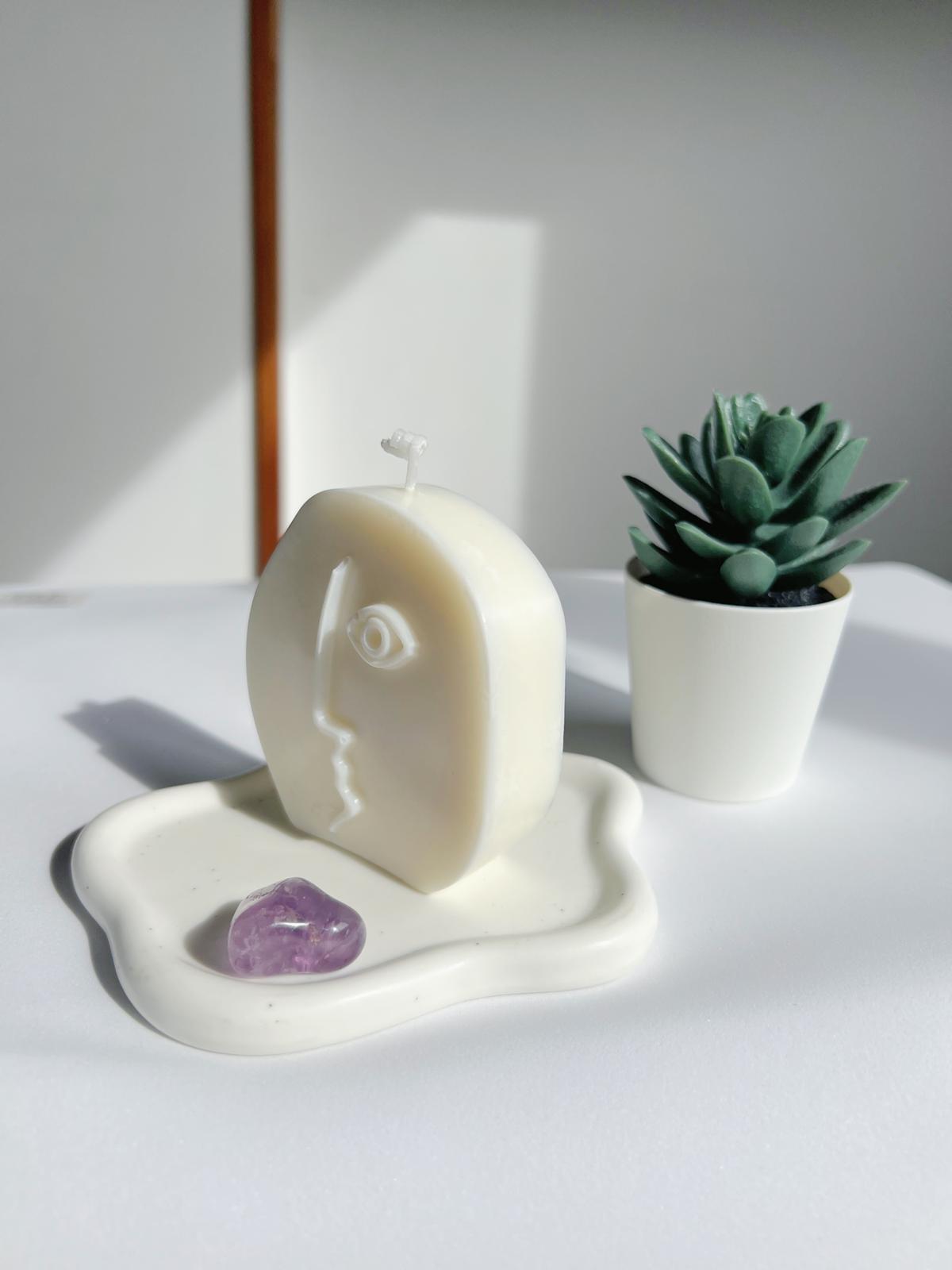 Vela decorativa - Rostro lateral