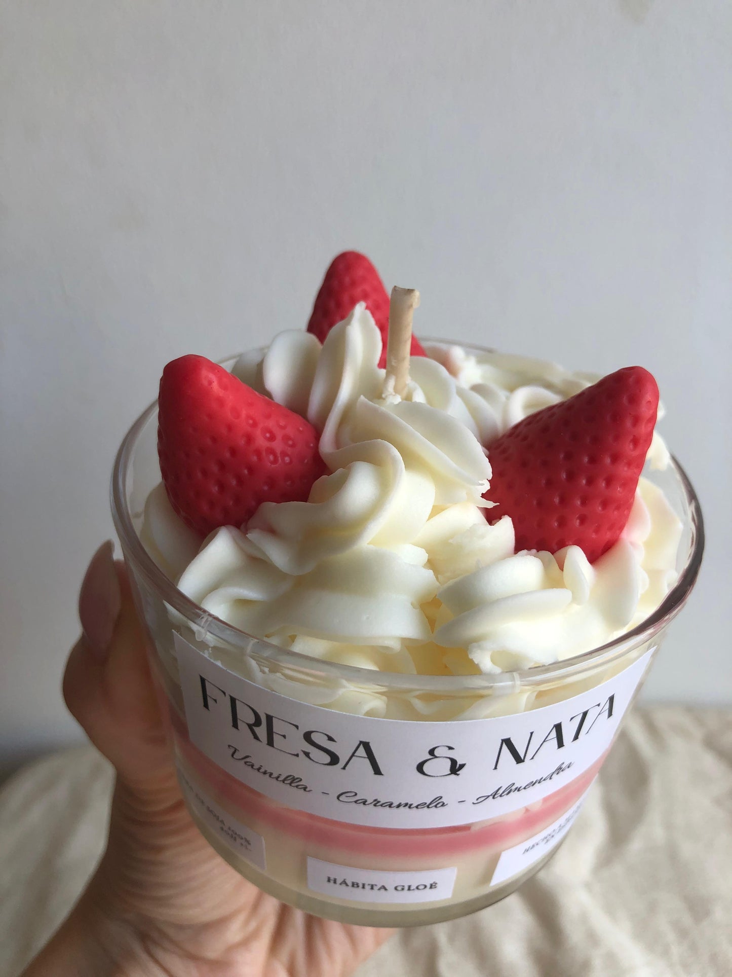 Vela de Fresas & Nata