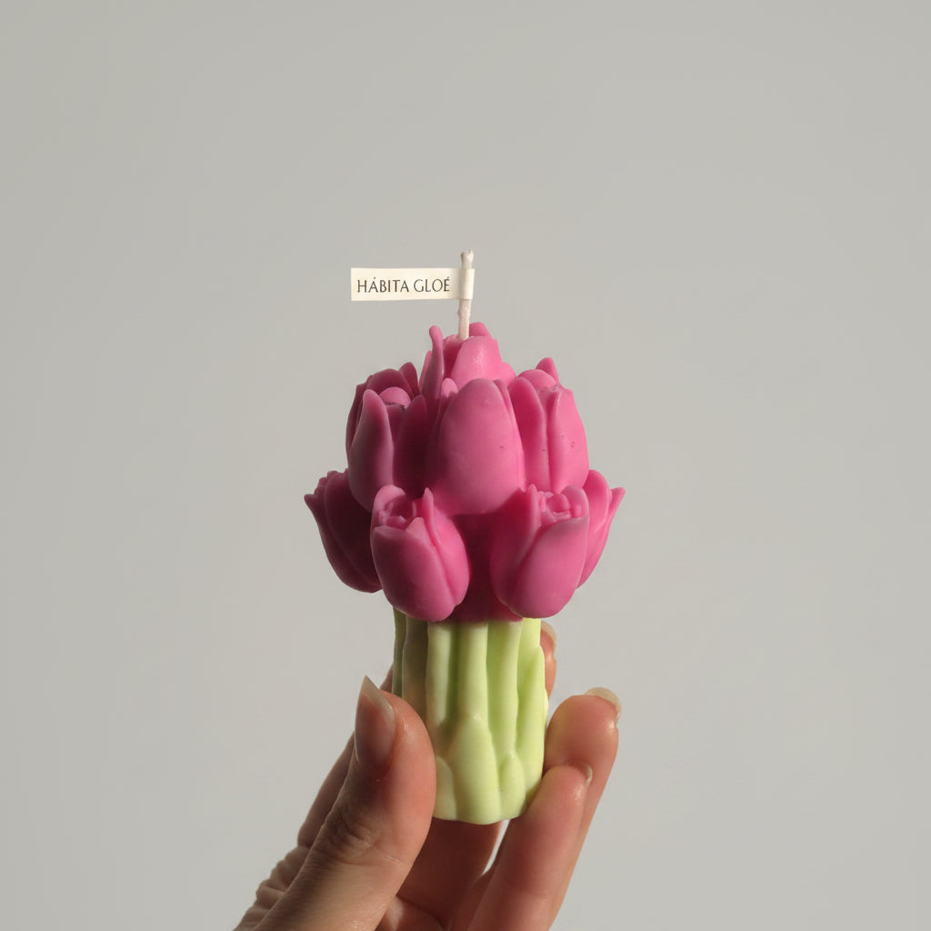 Vela decorativa- Tulipán