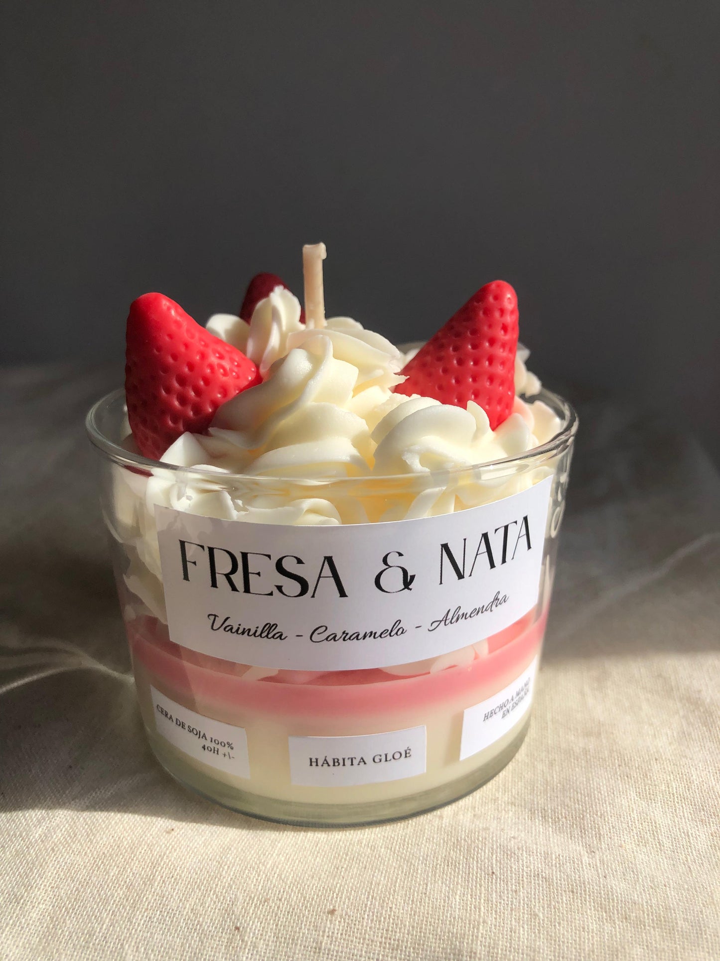 Vela de Fresas & Nata