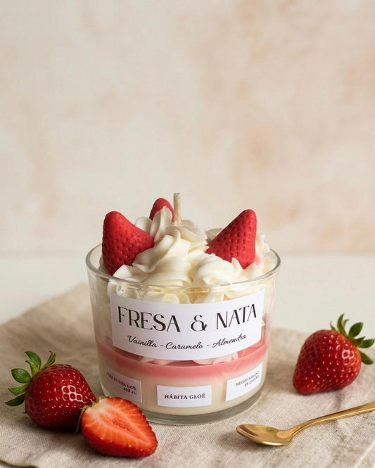 Vela de Fresas & Nata