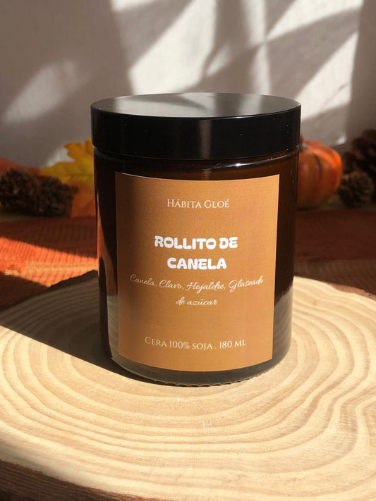 Vela Rollito Canela
